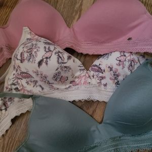 Lucky Brand Wireless Bra Trio 34C